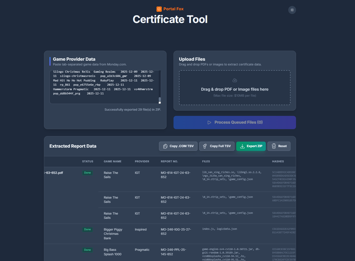 Portal Fox Certificate Tool